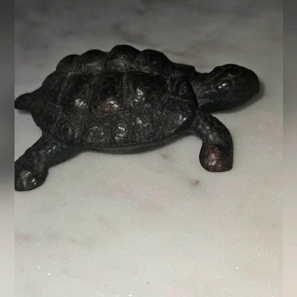 Iron Turtle Niagra Furnace Solid Beautiful! Beach Nautical Home Decor Vintage! - Picture 2 of 5